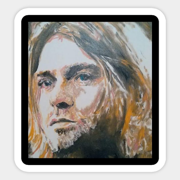 Kurt Sticker by Mike Nesloney Art